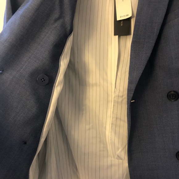 COPY - New NWT Size 0 Banana Republic Light Blue Blazer - Picture 4 of 5